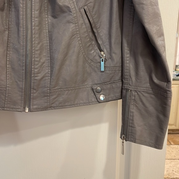 Apt 9 Moto Jacket grey size x-large - Picture 4 of 10
